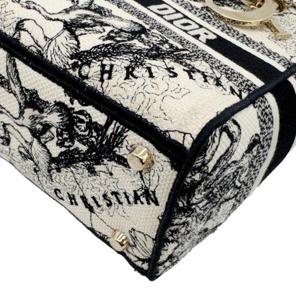 Christian Dior  Lady D-Lite Medium Embroidered Zodiac Toile De Jouy Shoulder Bag - Picture 7 of 13